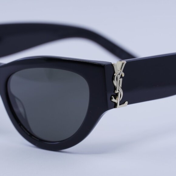 🕶️ New Saint Laurent SLM94 001 Sunglasses - Black Frame, Grey Lenses - Picture 12 of 15